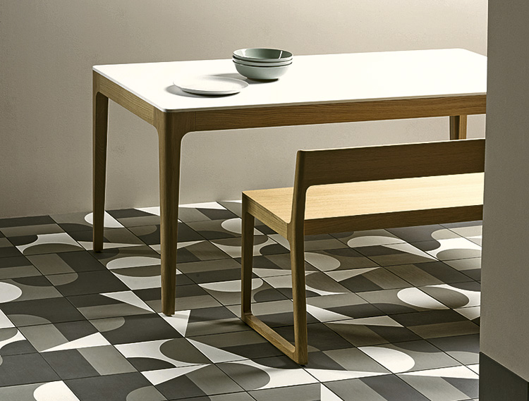 Дизайн раскладок керамогранита Puzzle, Mutina из плитки с симметричными углами